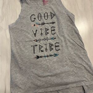 Epic Threads Gray 'Good Vibe Tribe' Tank Top